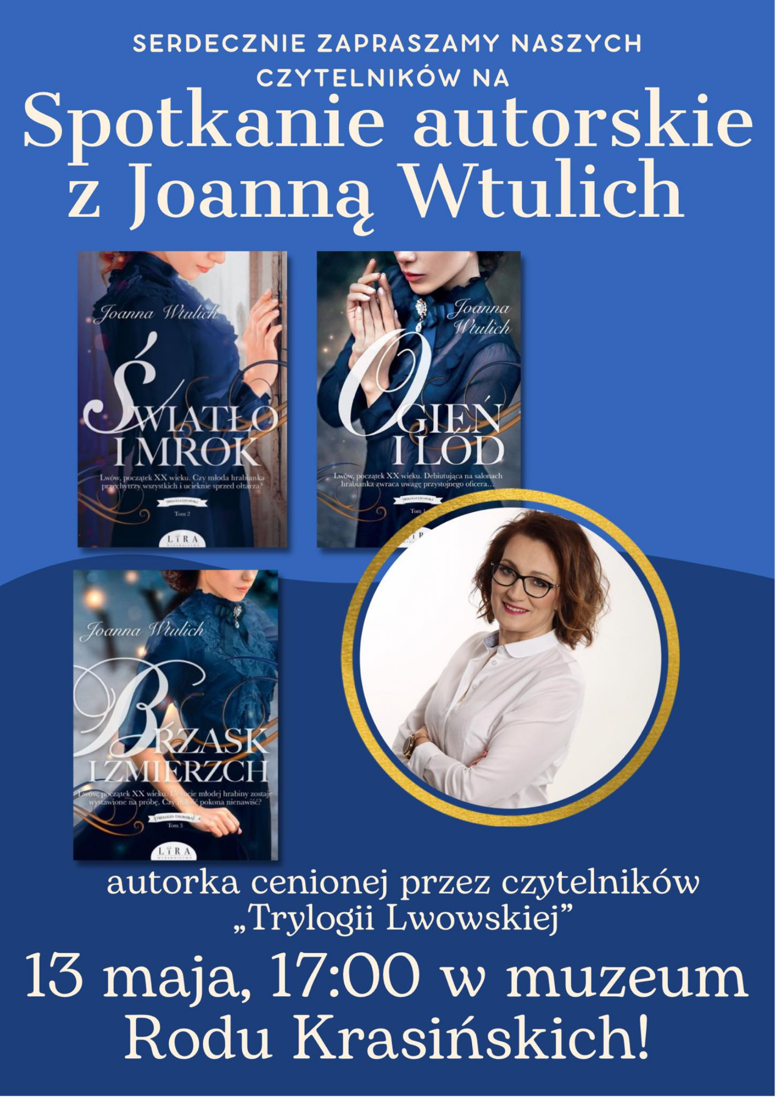 Grafika promocyjna Spotkanie Autorskie z Joanna Wtulich