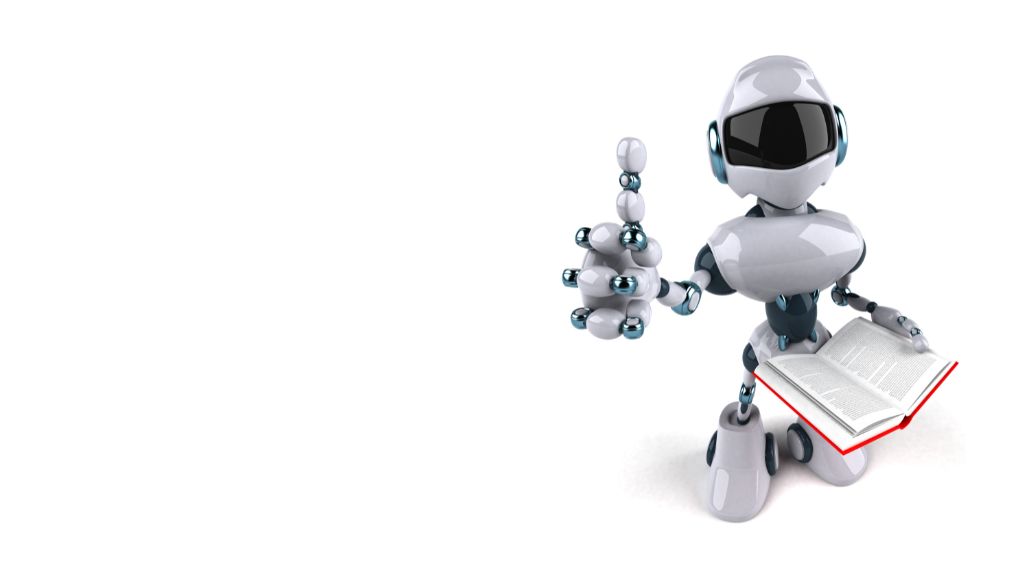 Robot humanoidalny trzymający kciuka w górę